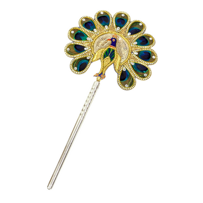 Handcrafted 11 Par Pure Silver Mor Pankh Patch Round Shriramsilverworks