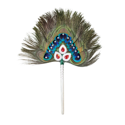 13 Par Pure Silver Mor Pankh Peacock Feather Shriramsilverworks