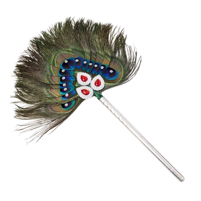 13 Par Pure Silver Mor Pankh Peacock Feather Shriramsilverworks