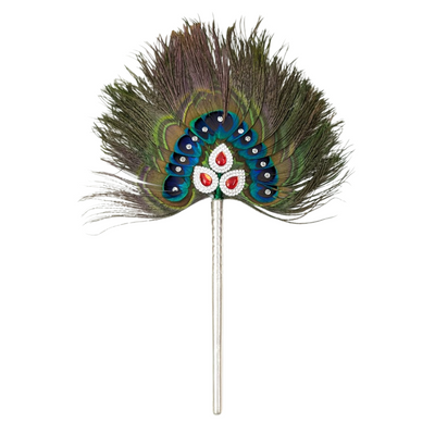 13 Par Pure Silver Mor Pankh Peacock Feather Shriramsilverworks