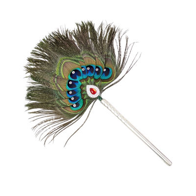 9 Par Pure Silver Mor Pankh Peacock Feather Shriramsilverworks