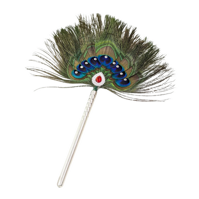 9 Par Pure Silver Mor Pankh Peacock Feather Shriramsilverworks