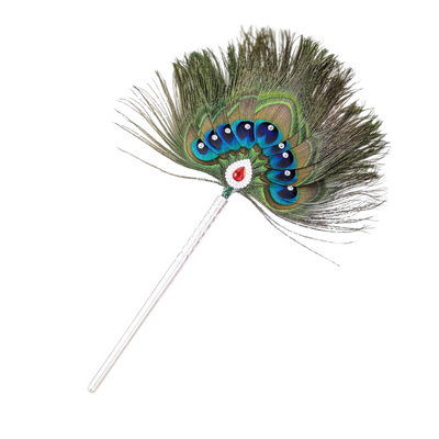 9 Par Pure Silver Mor Pankh Peacock Feather Shriramsilverworks