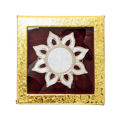 Golden Maroon 25gm Single Coin Gift Box Shriramsilverworks