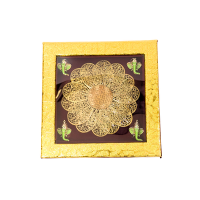 Maroon 25gm And 50gm Silver Coin Gift Box Shriramsilverworks