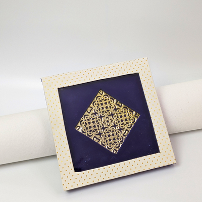 Royal Blue And White 20gm Silver Coin Gift Box Shriramsilverworks