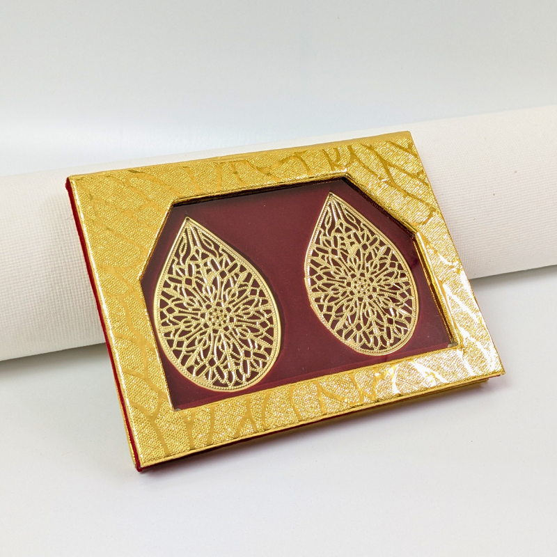 Royal Maroon 10gm 20gm Dual Silver Coin Gift Packaging Box Shriramsilverworks