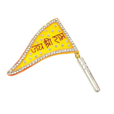 Pure Silver Jai Shree Ram Dwaja Flag Shriramsilverworks