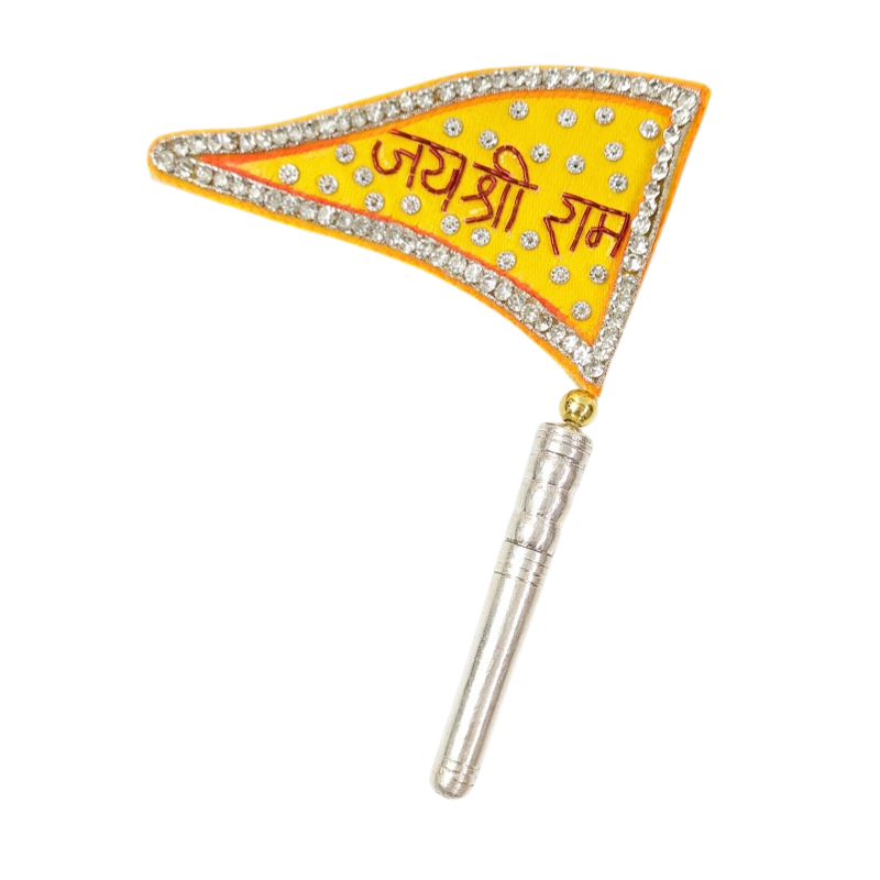 Pure Silver Jai Shree Ram Dwaja Flag Shriramsilverworks