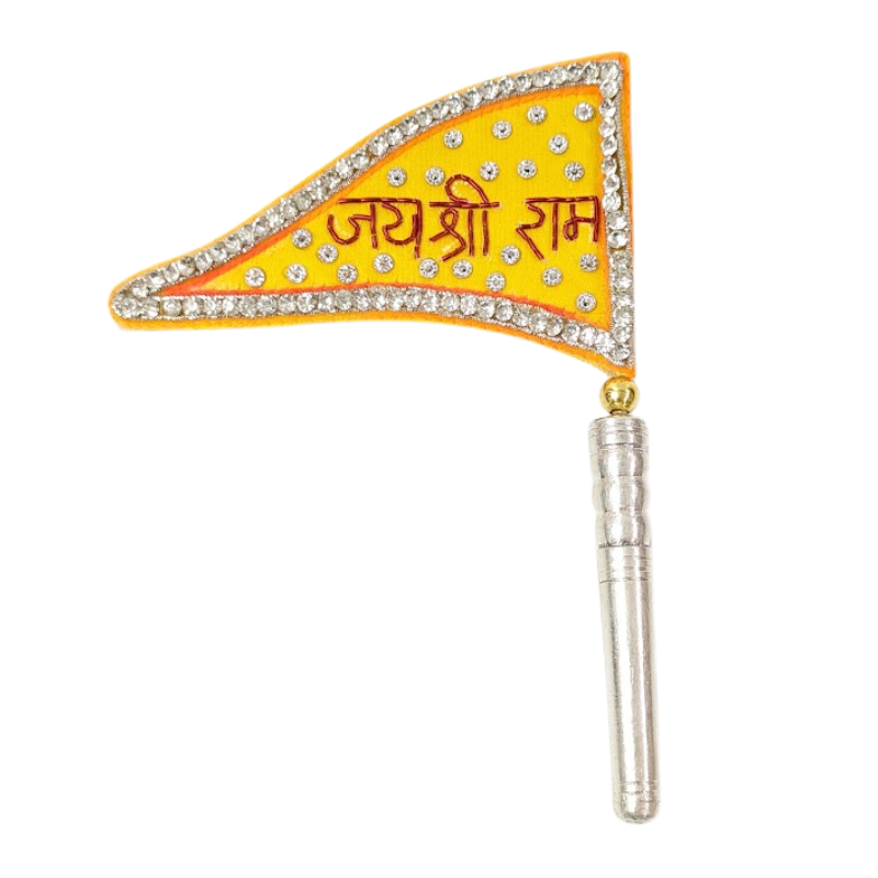 Pure Silver Jai Shree Ram Dwaja Flag Shriramsilverworks