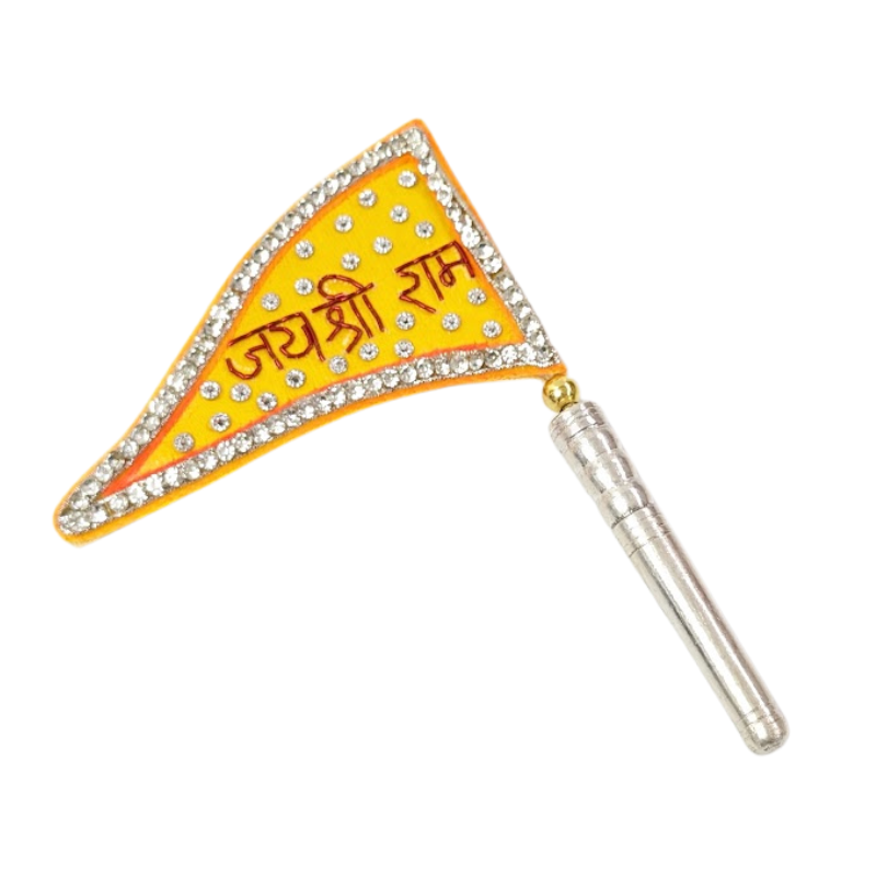 Pure Silver Jai Shree Ram Dwaja Flag Shriramsilverworks