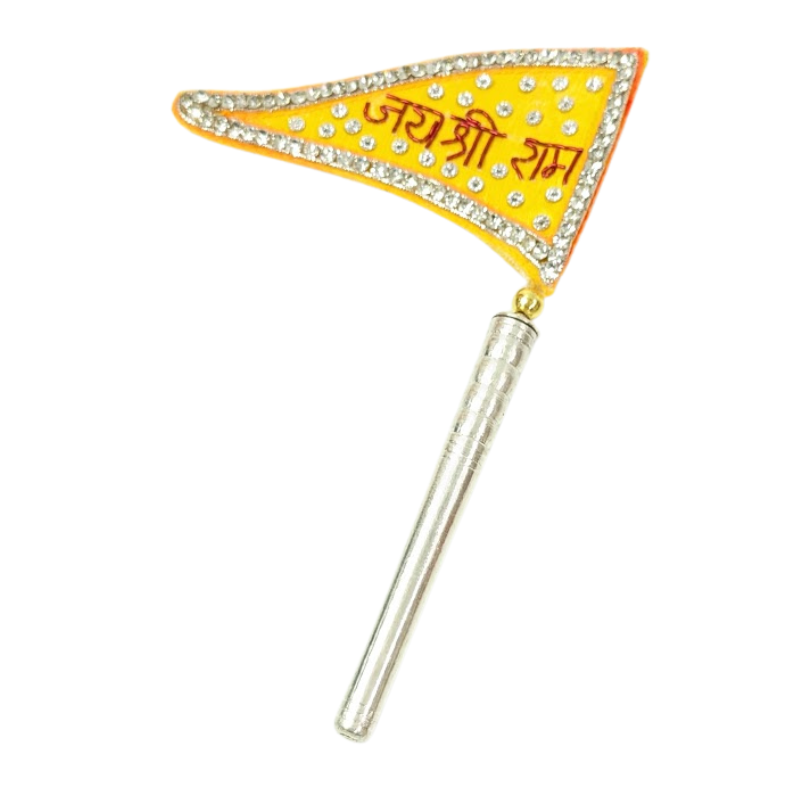 Pure Silver Jai Shree Ram Dwaja Flag Shriramsilverworks