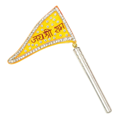 Pure Silver Jai Shree Ram Dwaja Flag Shriramsilverworks